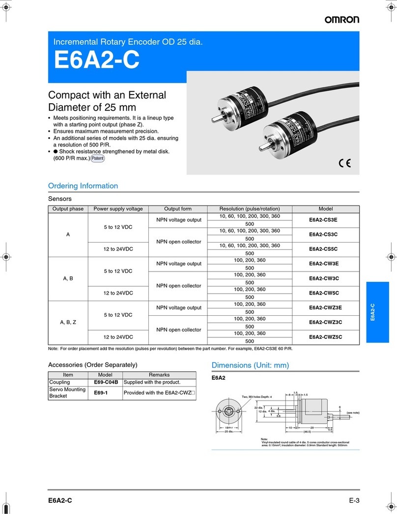 Omron E6A2-C Bedienungsanleitung