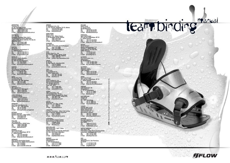 Flow Team Binding Bedienungsanleitung