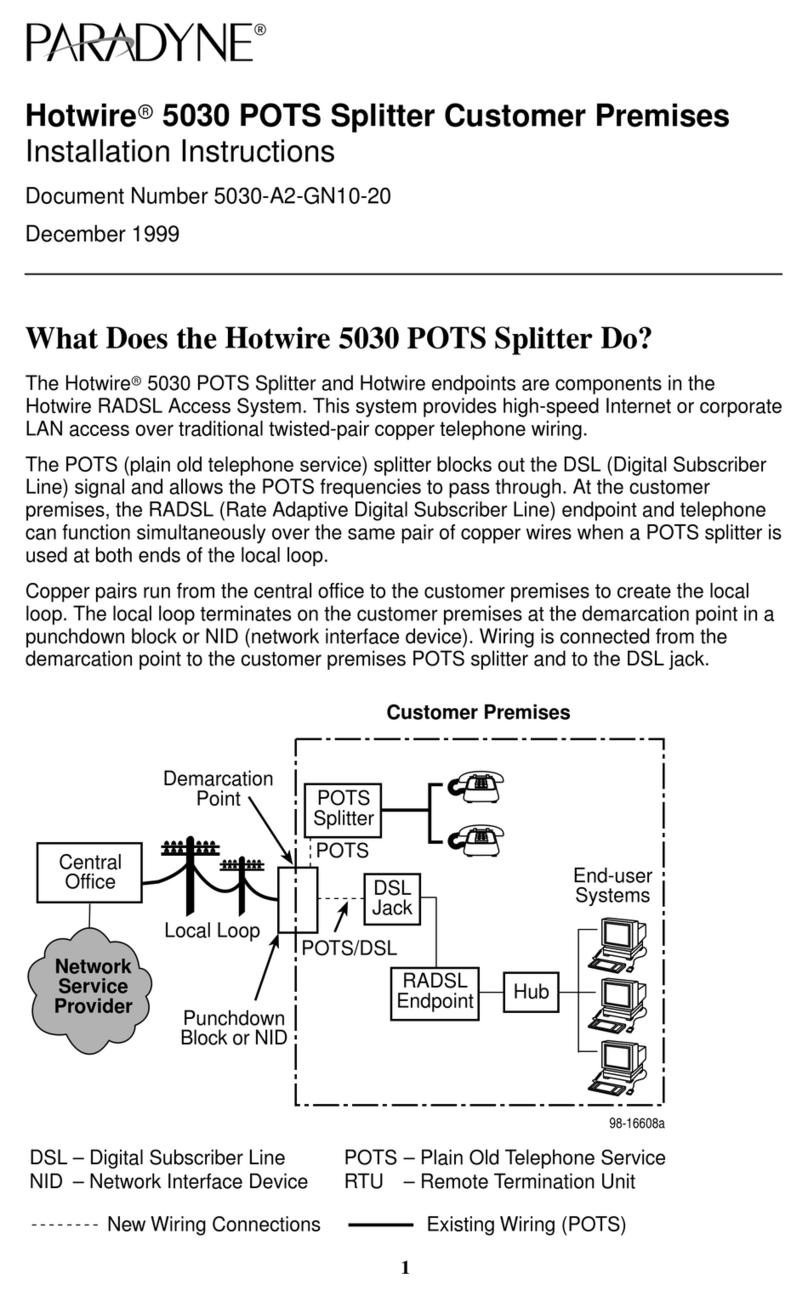 Paradyne 5030 Bedienungsanleitung