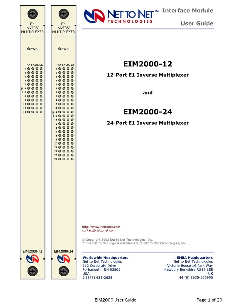 Net to Net Technologies EIM2000 Bedienungsanleitung