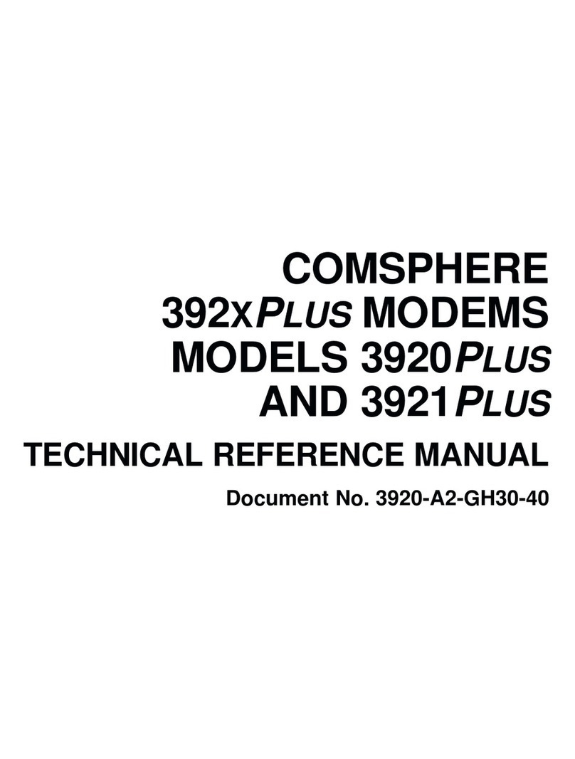 Paradyne COMSPHERE 3920PLUS Series Produkthandbuch Paradyne COMSPHERE 3920PLUS Series Produkthandbuch