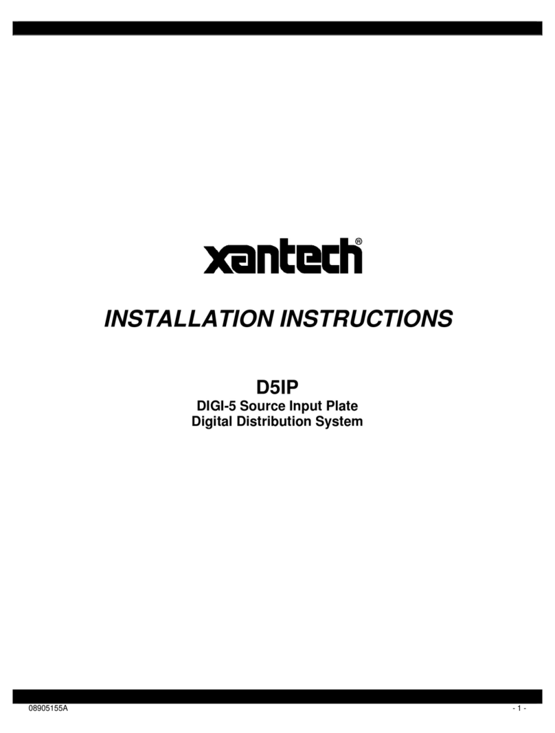 Xantech D5IP Bedienungsanleitung