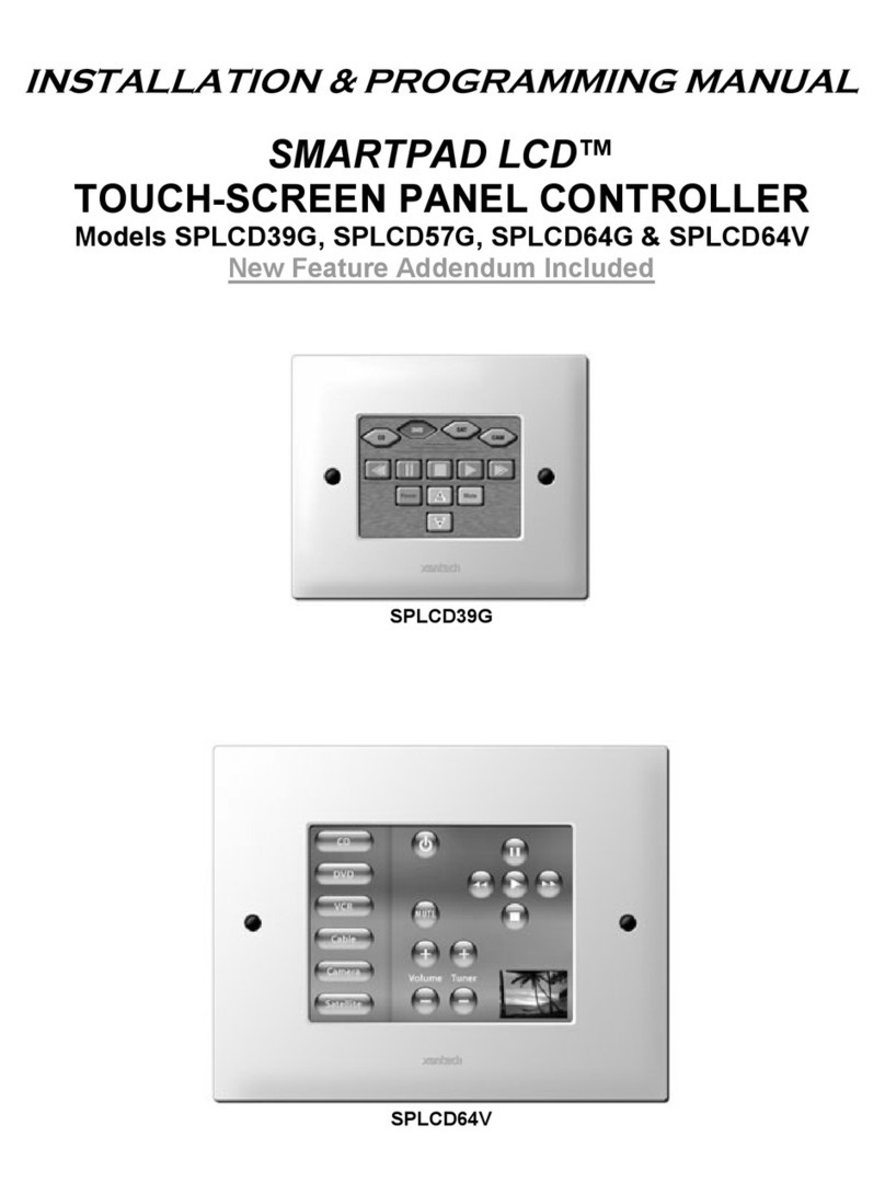 Xantech SPLCD39G Montageanleitung