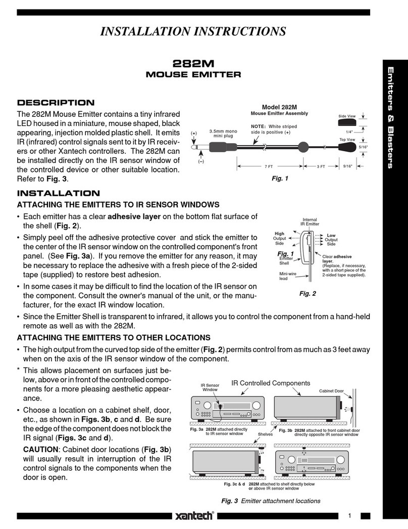 Xantech 282M Bedienungsanleitung