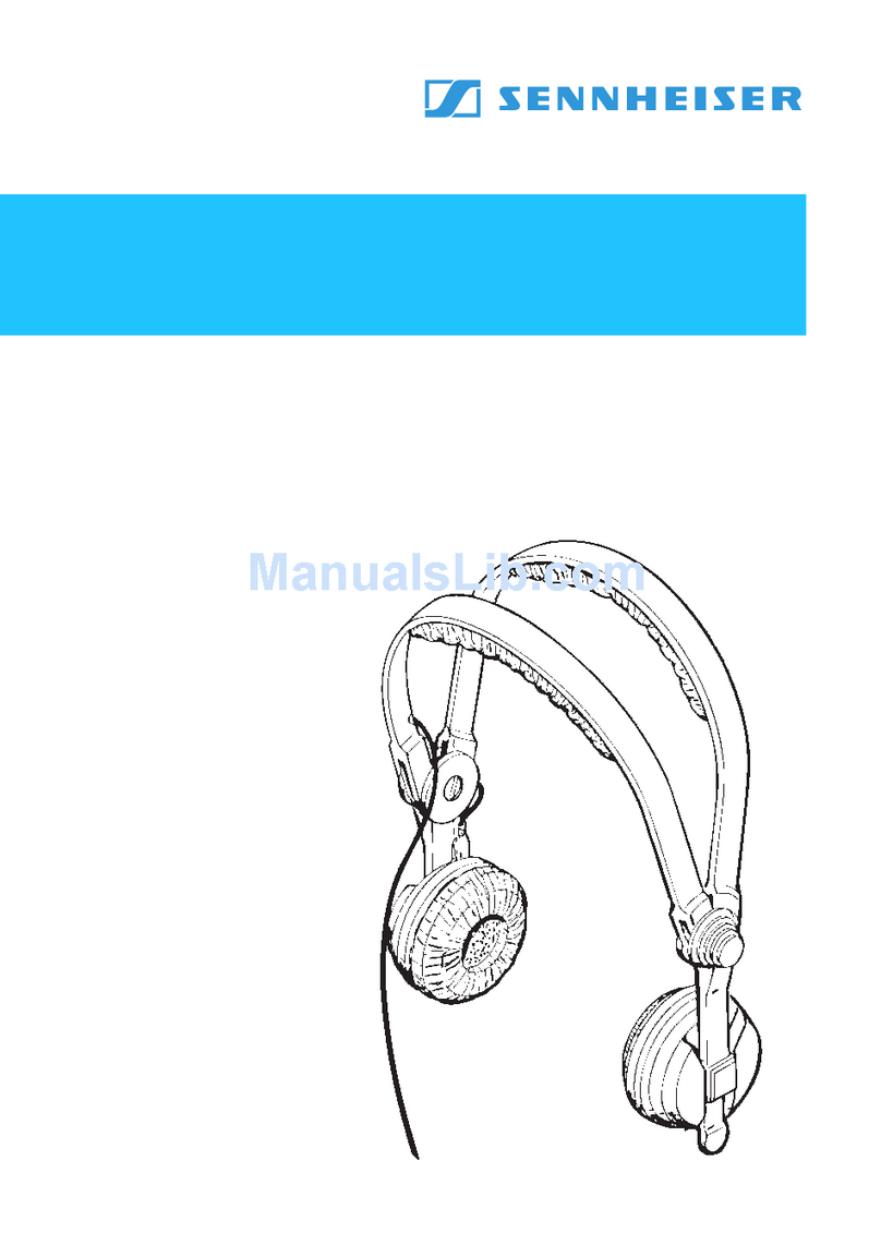 Sennheiser HD 25 Bedienungsanleitung Sennheiser HD 25 Bedienungsanleitung