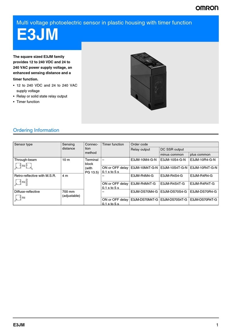 Omron E3JM - Bedienungsanleitung