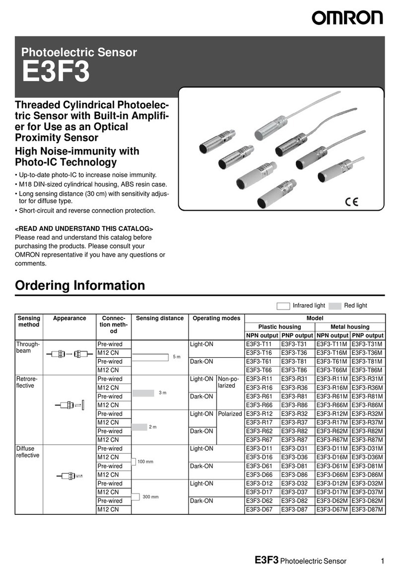Omron E3F3 Bedienungsanleitung