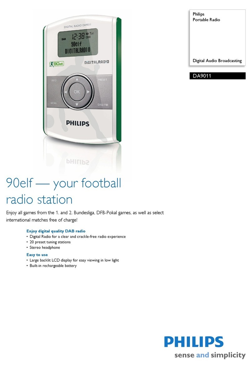 Philips DA9011 Bedienungsanleitung Philips DA9011 Bedienungsanleitung