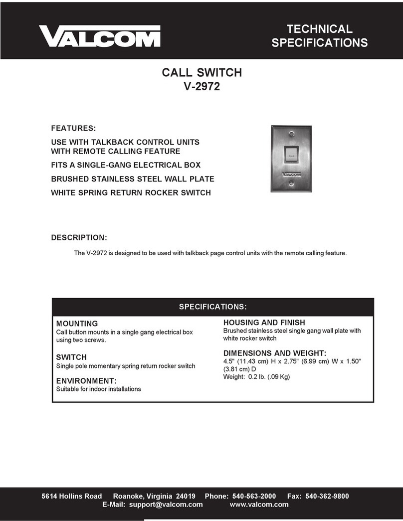 Valcom V-2972 Bedienungsanleitung