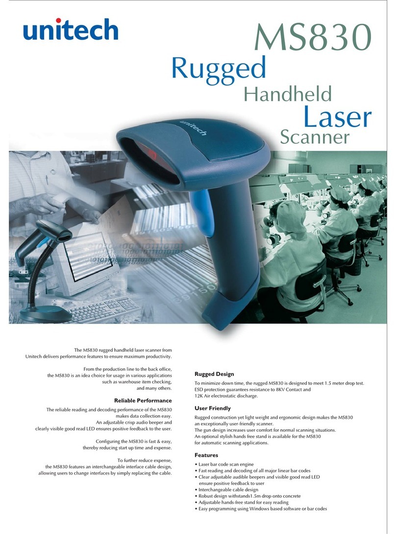 Unitech MS830 Bedienungsanleitung