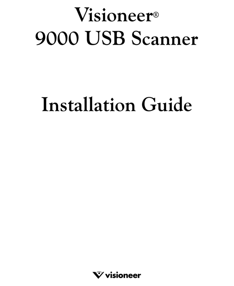 Visioneer OneTouch 9000 Bedienungsanleitung Visioneer OneTouch 9000 Bedienungsanleitung