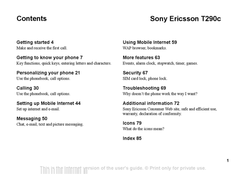 Sony Ericsson T290c Bedienungsanleitung