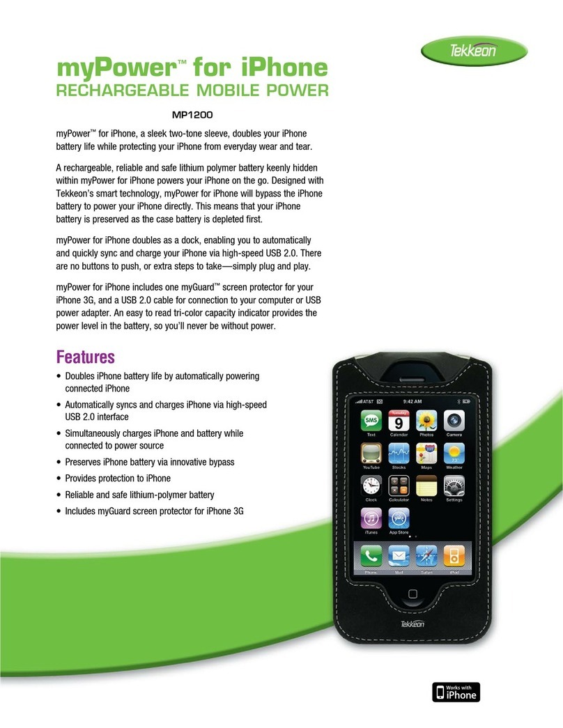 Tekkeon myPower MP1200 Bedienungsanleitung Tekkeon myPower MP1200 Bedienungsanleitung