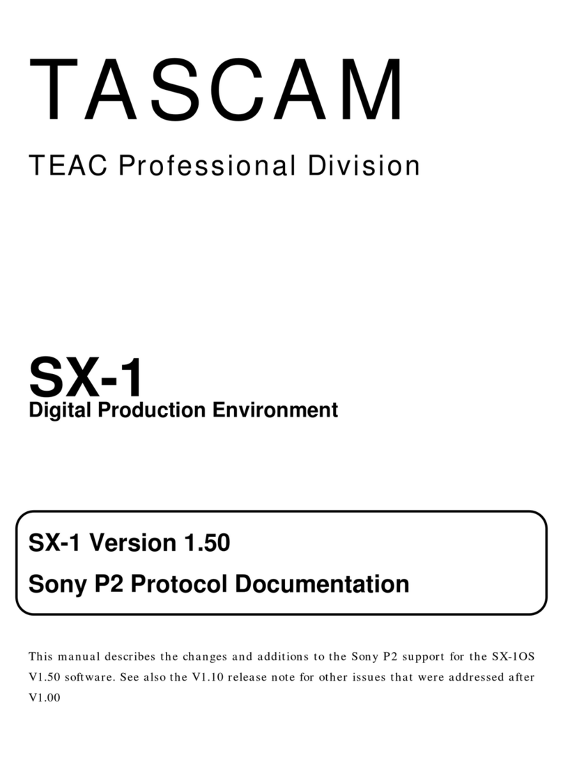 Tascam SX-1 Bedienungsanleitung
