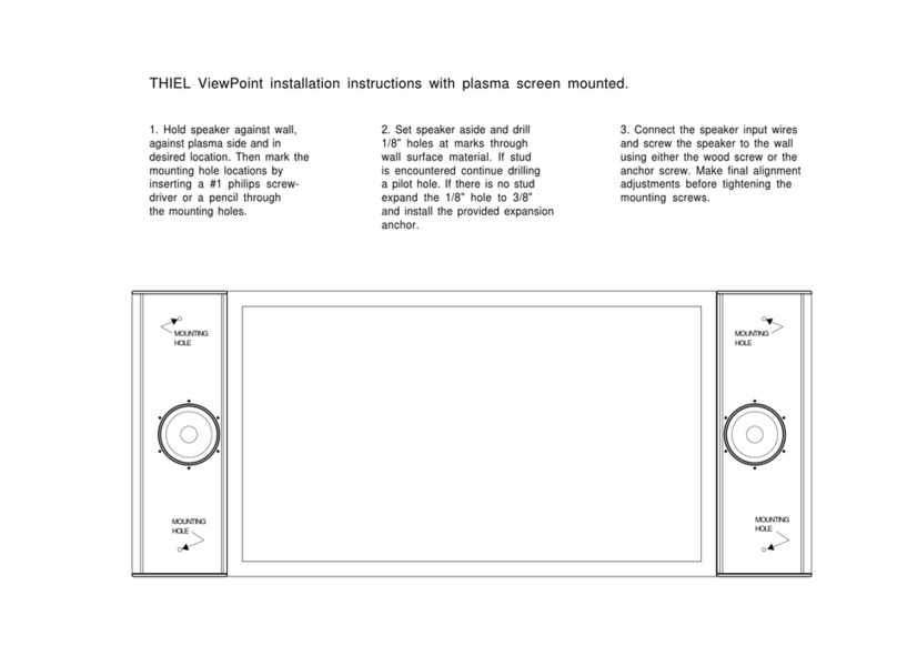 Thiel ViewPoint Bedienungsanleitung Thiel ViewPoint Bedienungsanleitung