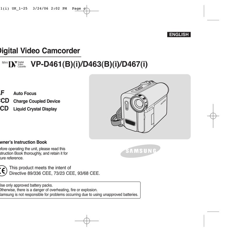 Samsung VP-D461 Betriebsanleitung