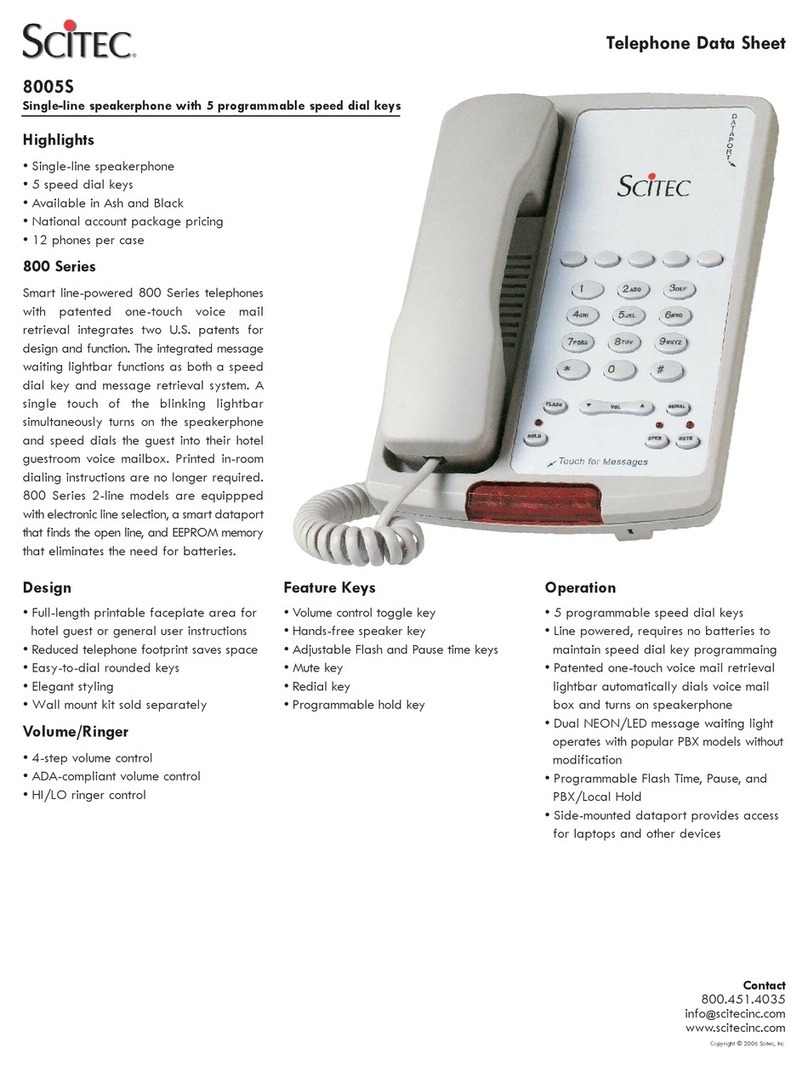 Scitec 8005S Bedienungsanleitung