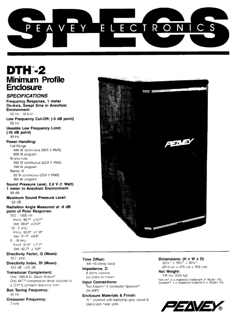 Peavey DTH 2 Bedienungsanleitung