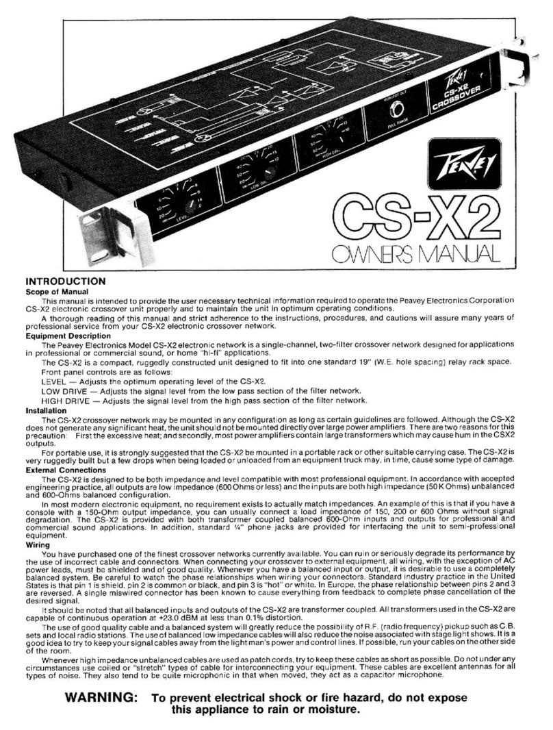 Peavey CS-X2 Bedienungsanleitung Peavey CS-X2 Bedienungsanleitung