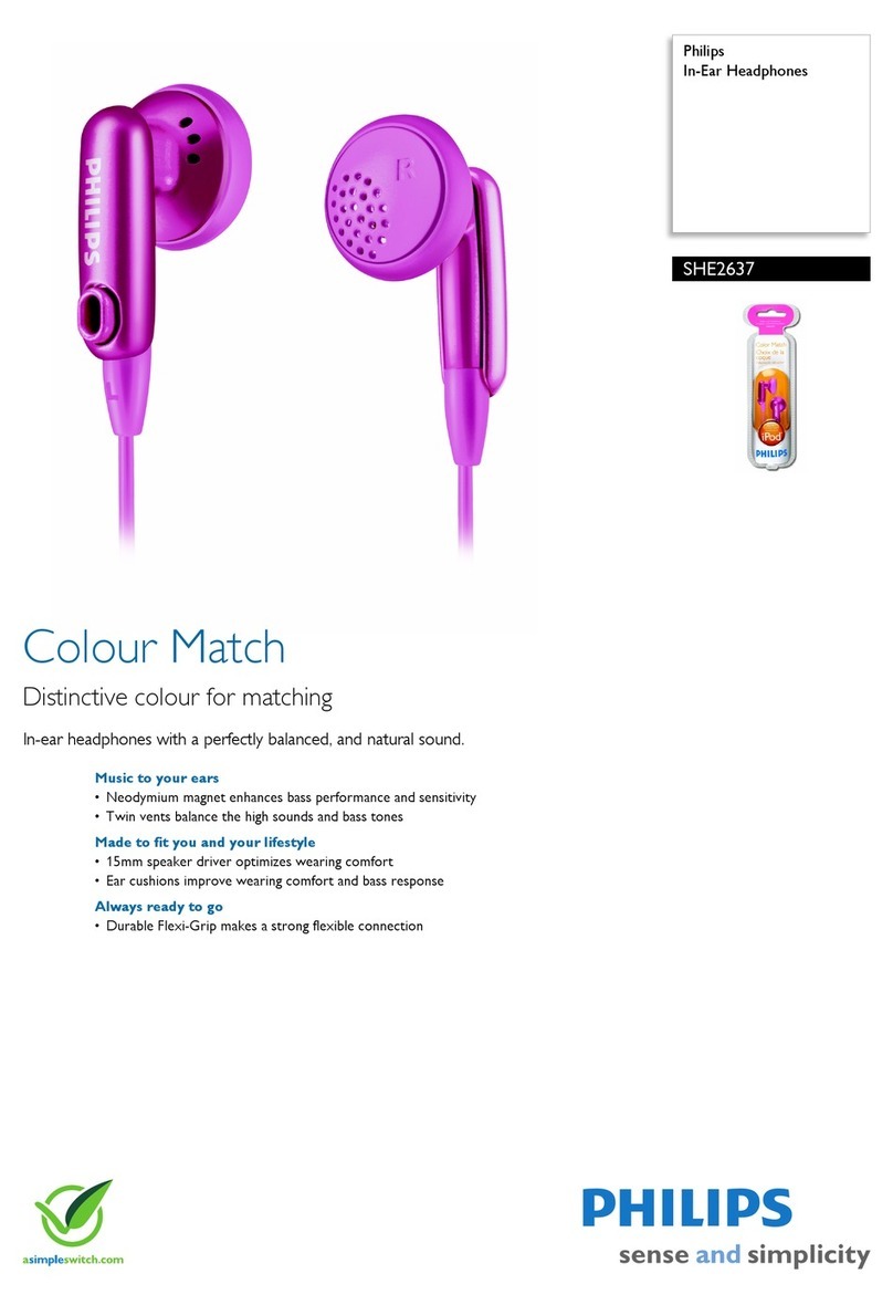 Philips SHE2637 Bedienungsanleitung
