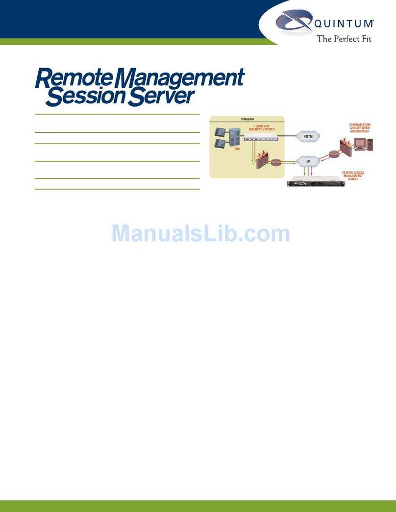 Quintum Remote Management Session Bedienungsanleitung