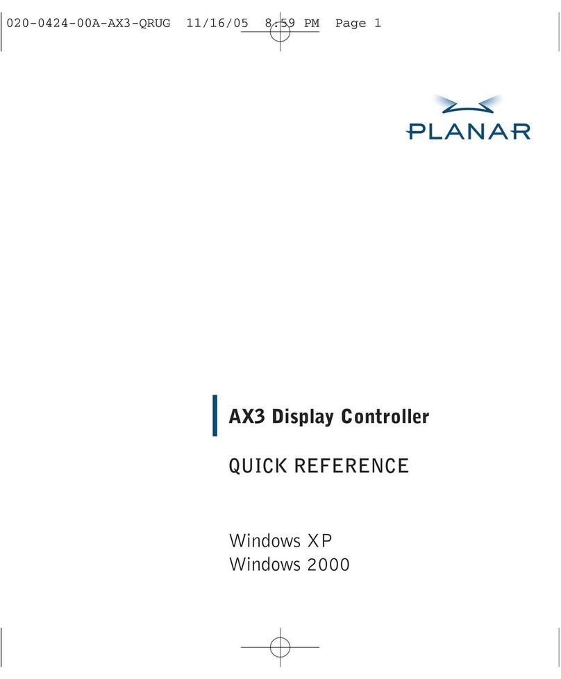 Planar AX3 Bedienungsanleitung