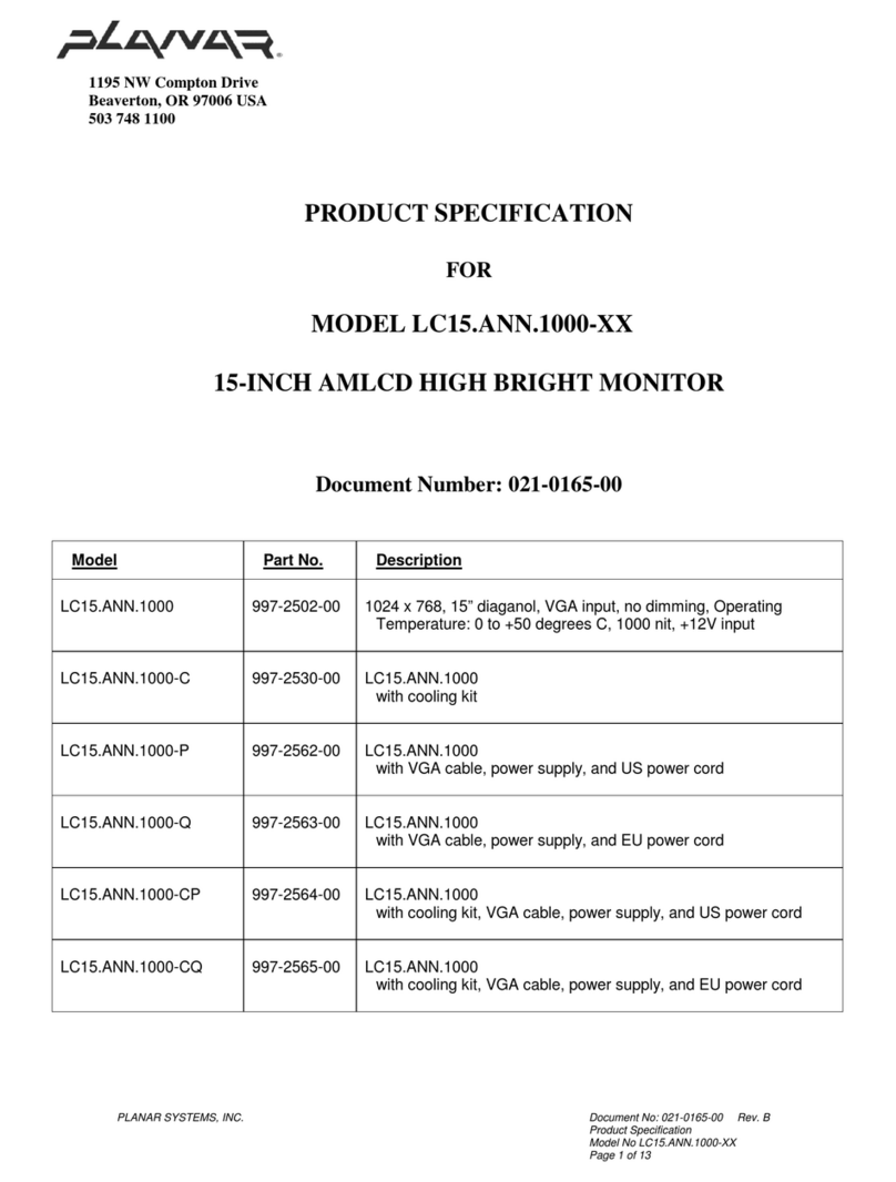 Planar LC15 Bedienungsanleitung