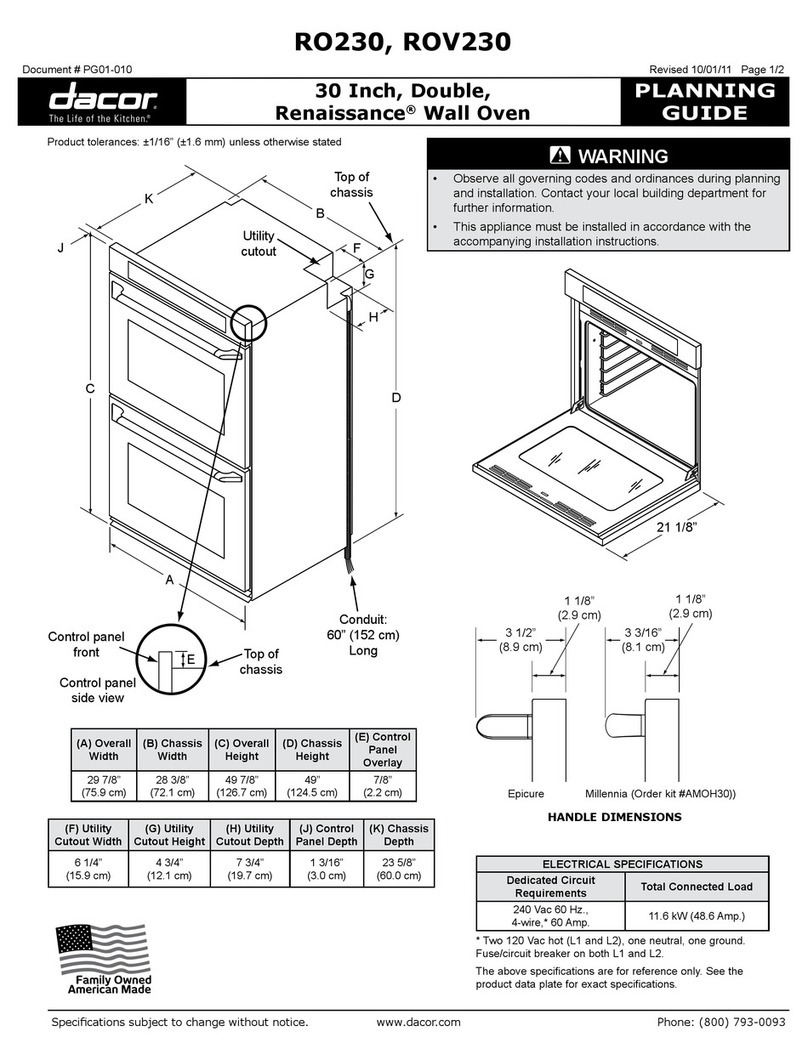 Dacor RO230 Technisches Handbuch