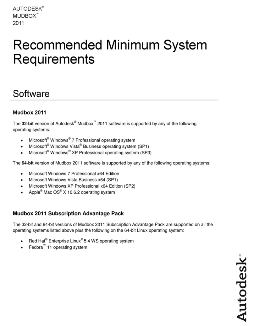 Autodesk MUDBOX 2011 - SYSTEM REQUIREMENTS Bedienungsanleitung