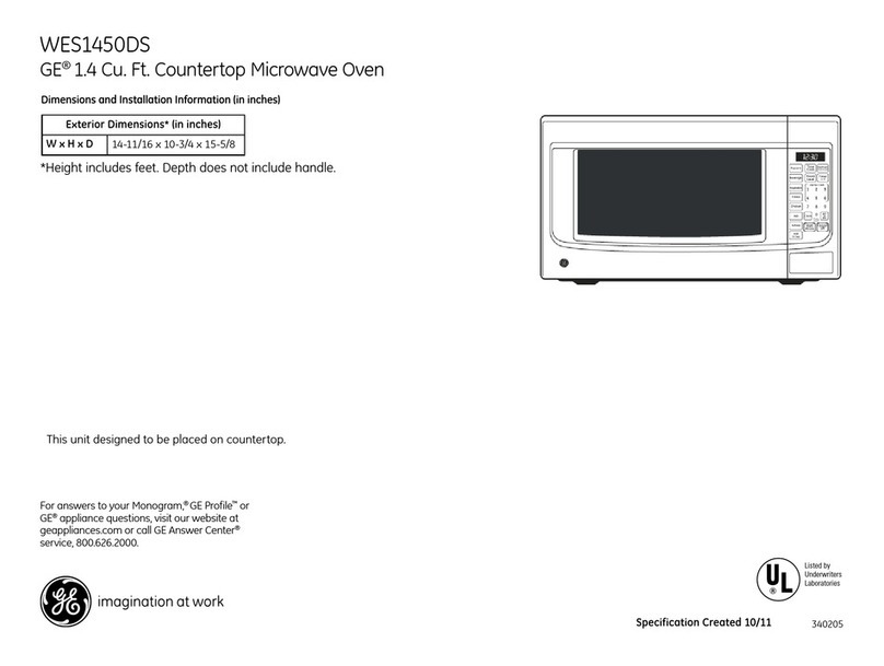 GE WES1450DSBB Handbuch