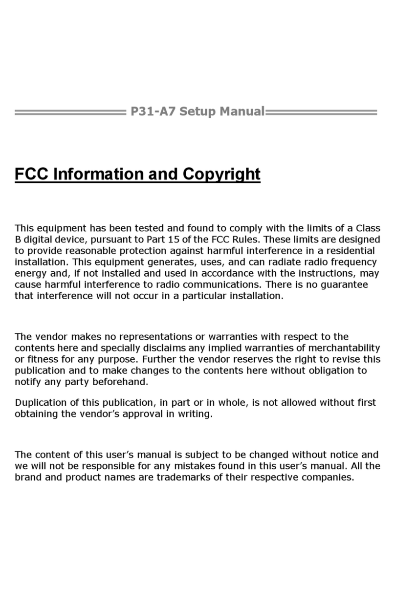 Biostar P31-A7 Benutzerhandbuch