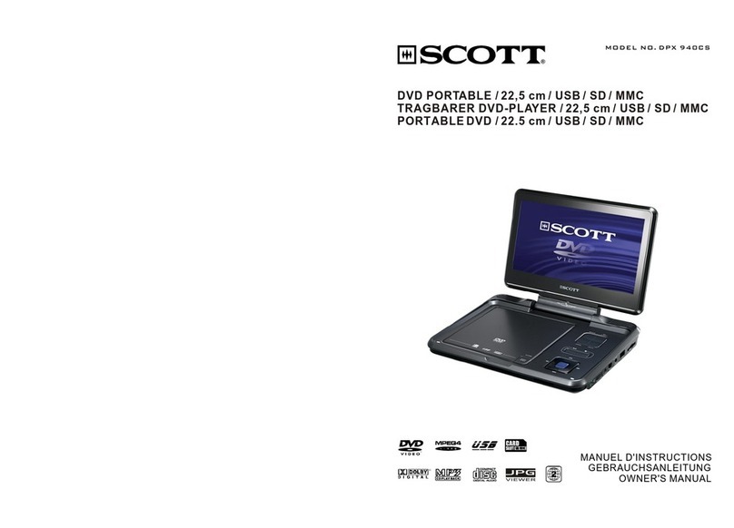 Scott DPX940 CS -  S Bedienungsanleitung