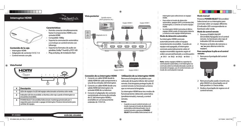 Rocket Fish RF-HDMI4 Bedienungsanleitung