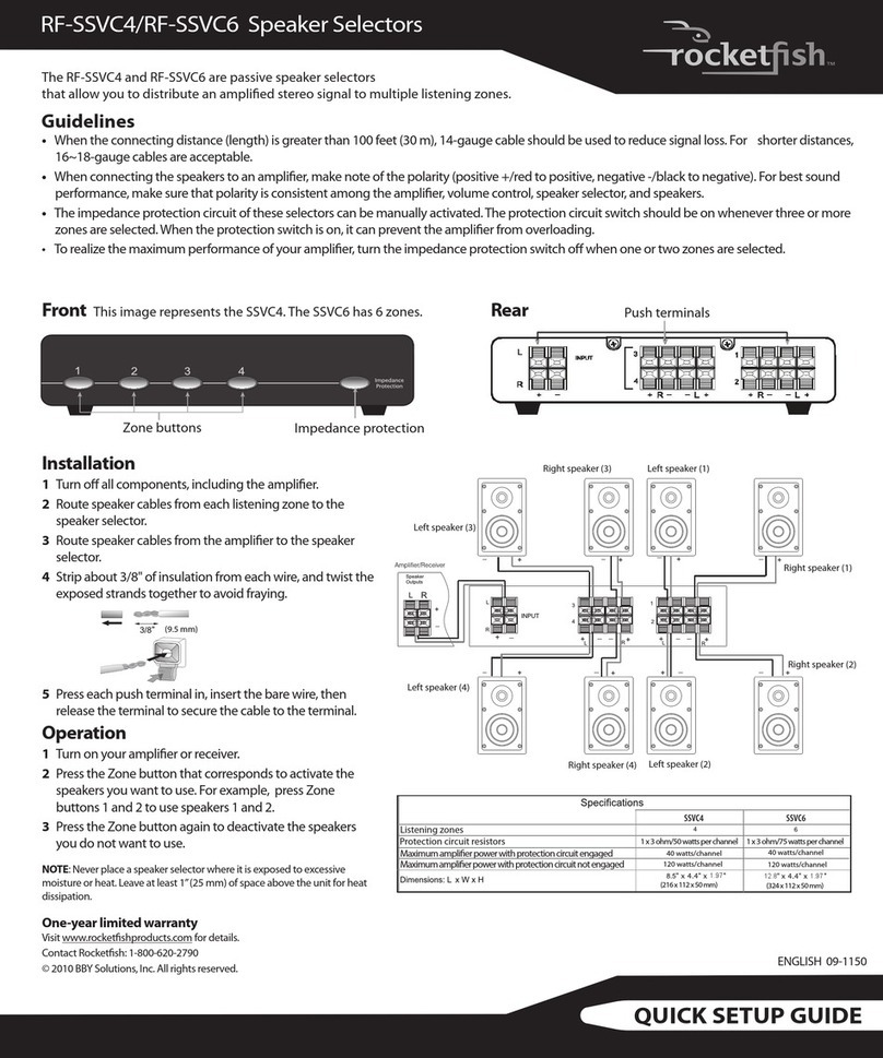 Rocket Fish RF-SSVC4 Bedienungsanleitung