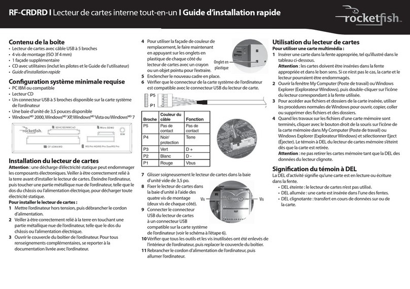Rocket Fish RF-CRDRD Installations- und Betriebshandbuch