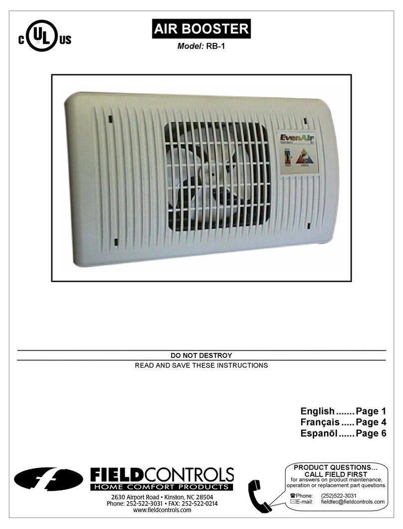 Field Controls 46326900 Bedienungsanleitung Field Controls 46326900 Bedienungsanleitung