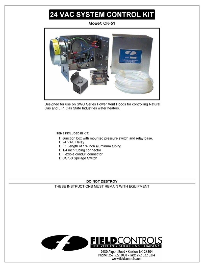 Field Controls 46298500 Bedienungsanleitung