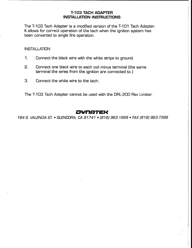 DYNATEK T-103 Bedienungsanleitung