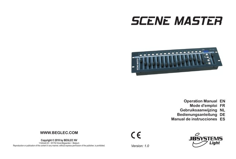 JB Systems Light SCENE MASTER - V1.0 Bedienungsanleitung
