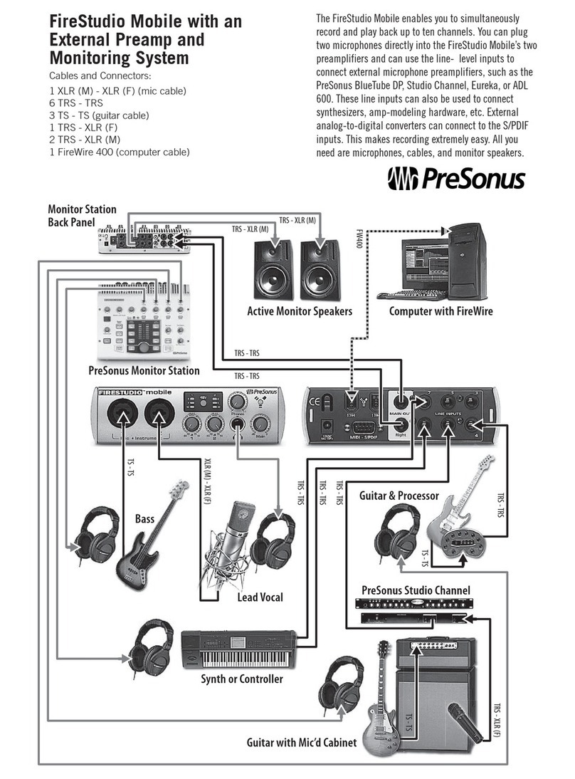 PRESONUS FIRESTUDIO MOBILE - SCHEMA Gebrauchsanweisung
