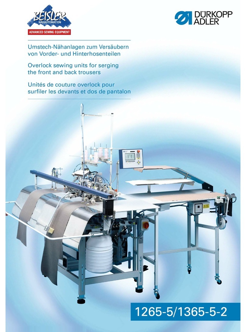 DURKOPP ADLER 1265-5 Bedienungsanleitung DURKOPP ADLER 1265-5 Bedienungsanleitung