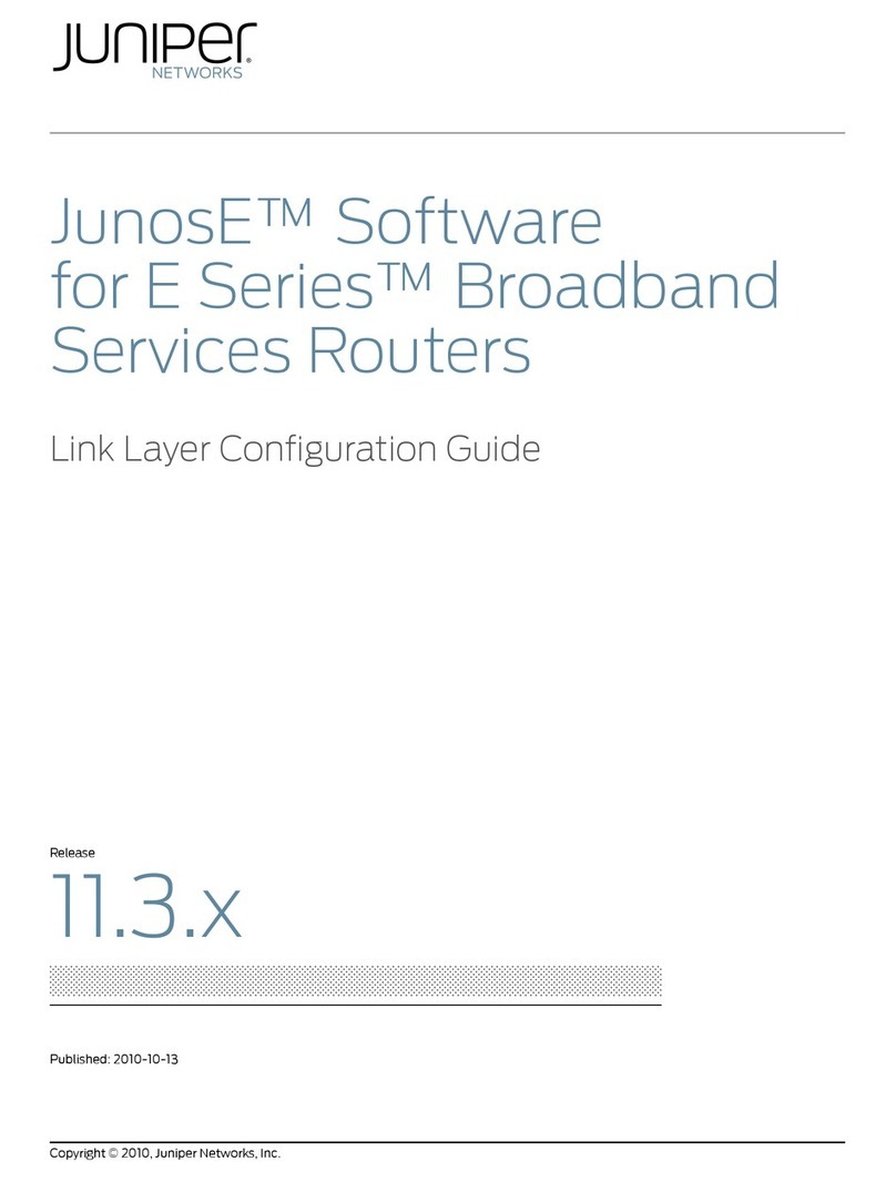 Juniper JUNOSE SOFTWARE FOR E SERIES 11.3.X - LINK LAYER CONFIGURATION GUIDE... Bedienungsanleitung