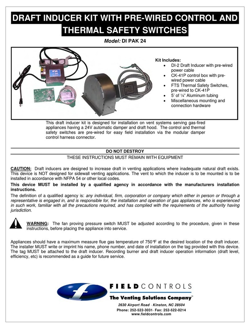 Field Controls 46477500 Bedienungsanleitung