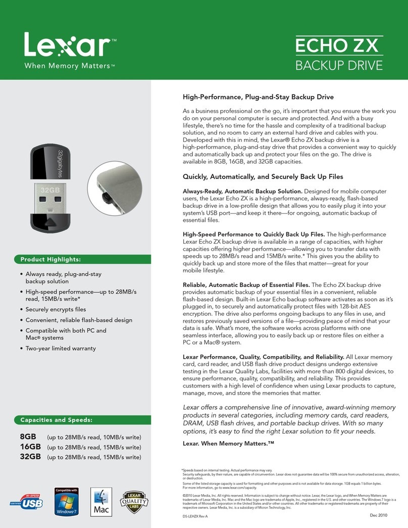 Lexar ECHO ZX Bedienungsanleitung