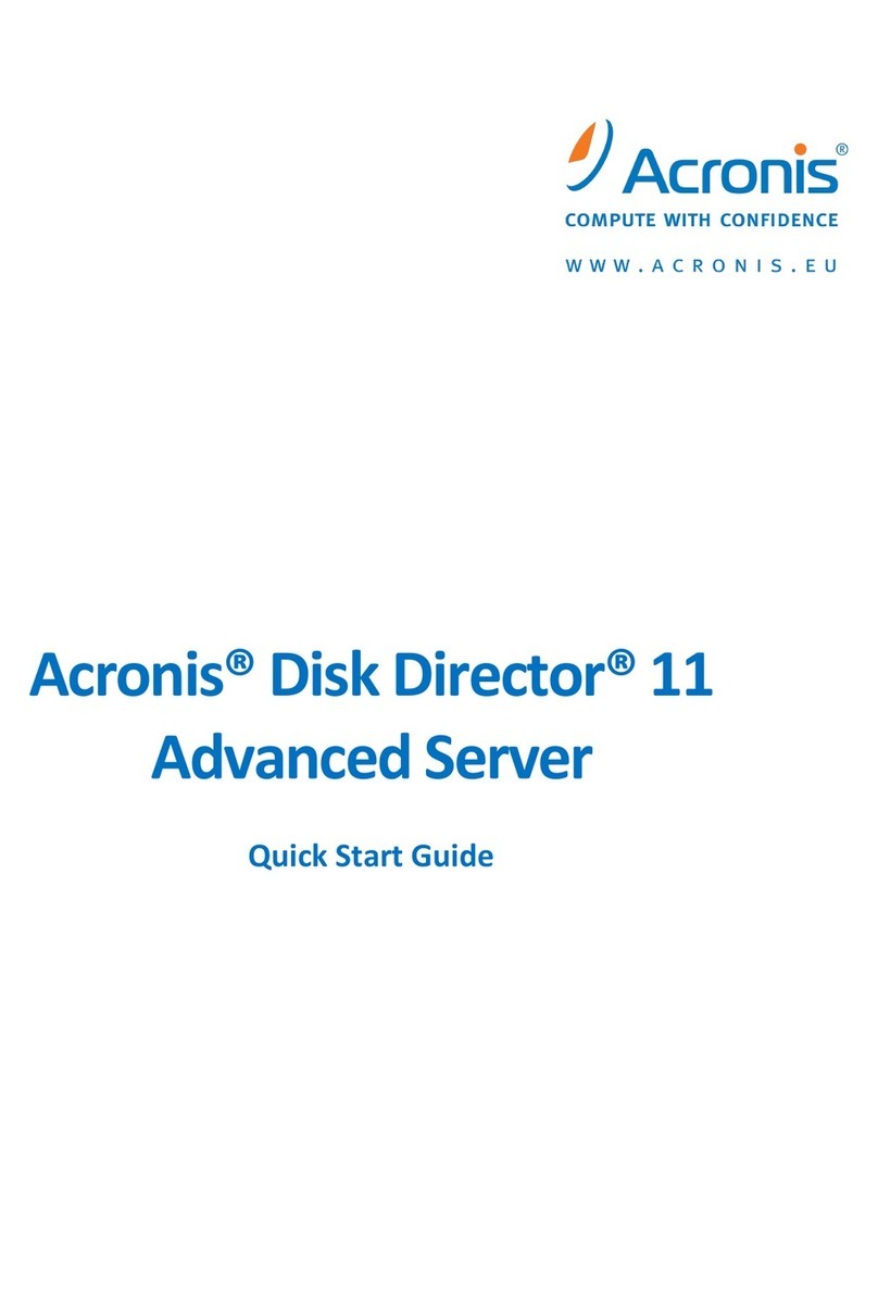 ACRONIS DISK DIRECTOR 11 ADVANCED SERVER - Bedienungsanleitung