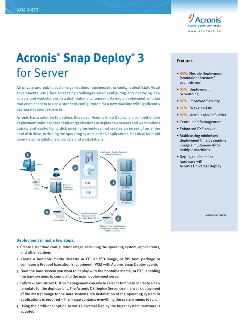 ACRONIS SNAP DEPLOY 3 - FOR WORKSTATION Bedienungsanleitung