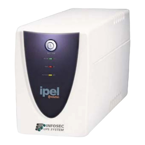INFOSEC IPEL EVOLUTION 1000 VA Bedienungsanleitung INFOSEC IPEL EVOLUTION 1000 VA Bedienungsanleitung