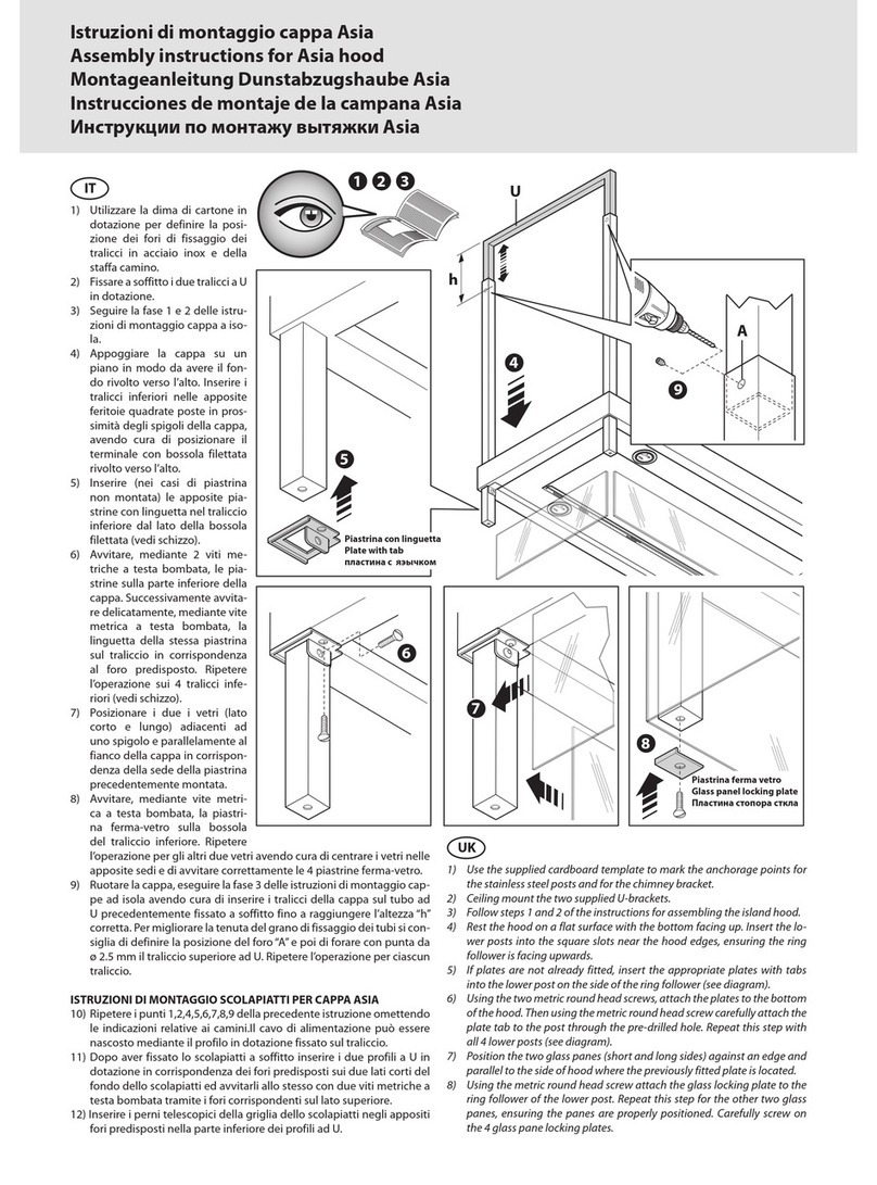 FALMEC ASIA BRACKET Bedienungsanleitung