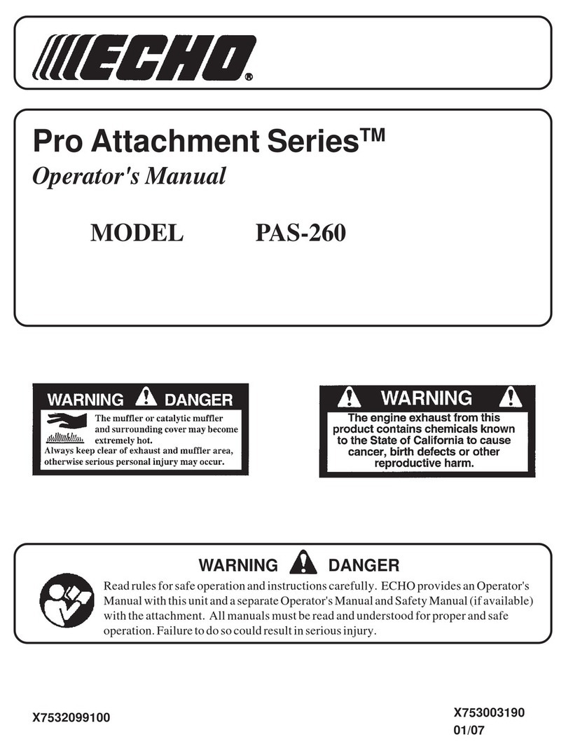 Echo PAS-260 PRO - 01-07 Bedienungsanleitung
