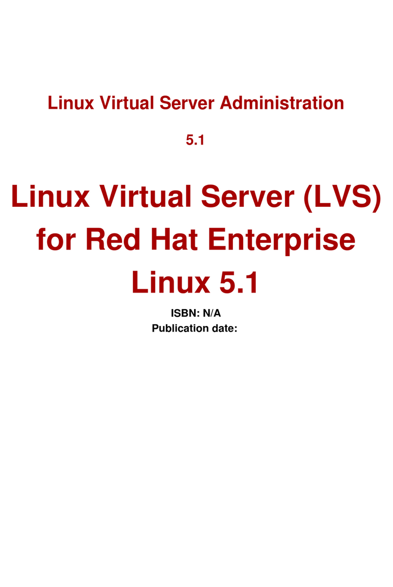 Red Hat LINUX VIRTUAL SERVER 5.1 - ADMINISTRATION Bedienungsanleitung